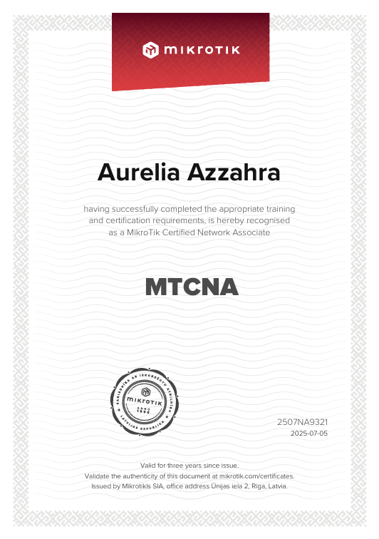 MikroTik Certificate